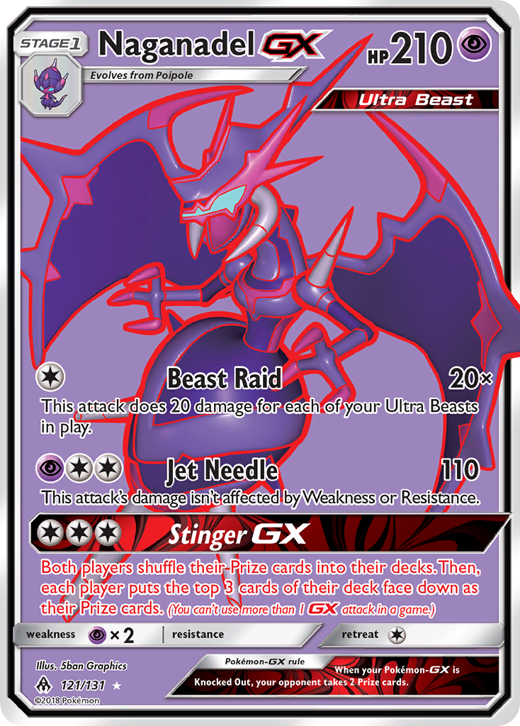 Naganadel GX (121/131) [Sun & Moon: Forbidden Light] | Good Games Cannington