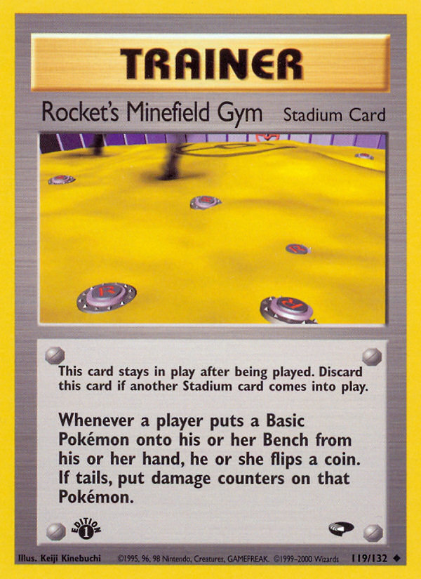 Rocket's Minefield Gym (119/132) [Gym Challenge 1st Edition] | Good Games Cannington