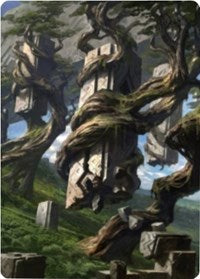 Forest 2 Art Card [Zendikar Rising Art Series] | Good Games Cannington