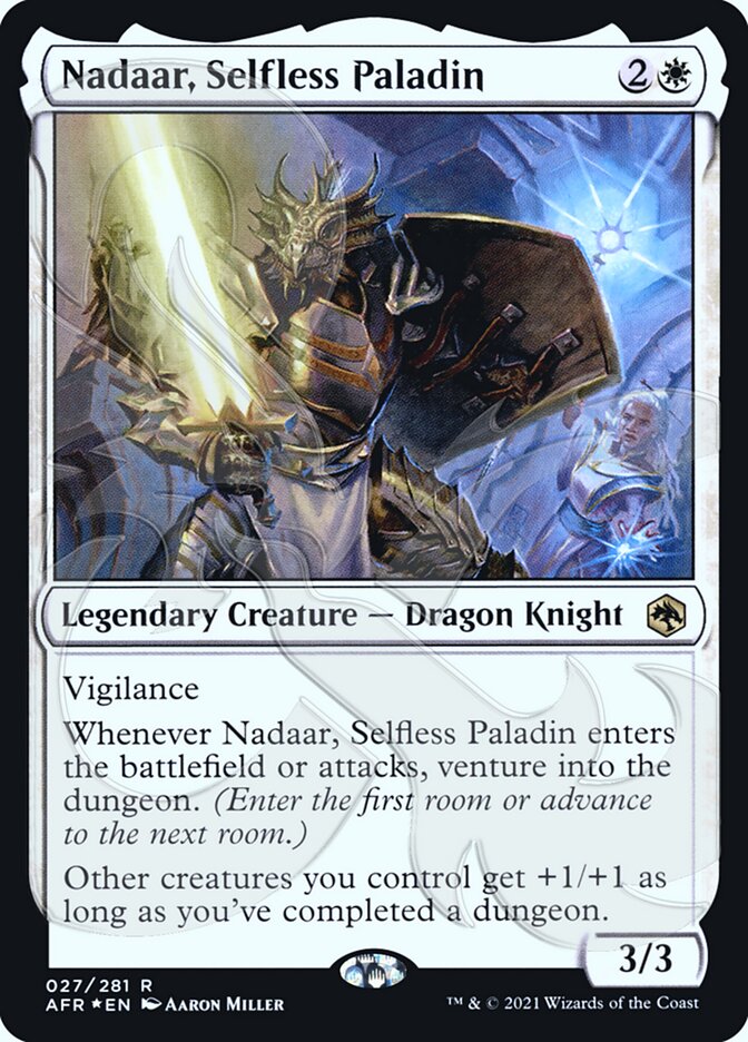 Nadaar, Selfless Paladin (Ampersand Promo) [Dungeons & Dragons: Adventures in the Forgotten Realms Promos] | Good Games Cannington