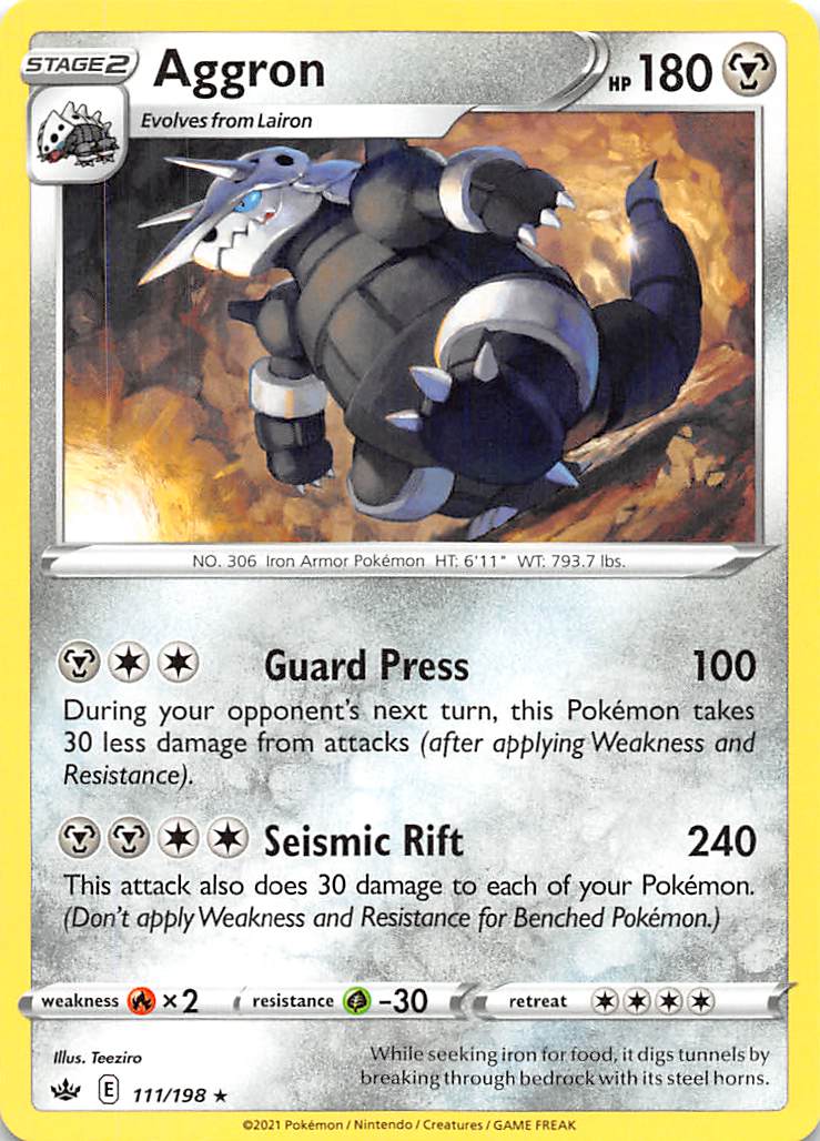 Aggron (111/198) [Sword & Shield: Chilling Reign] | Good Games Cannington