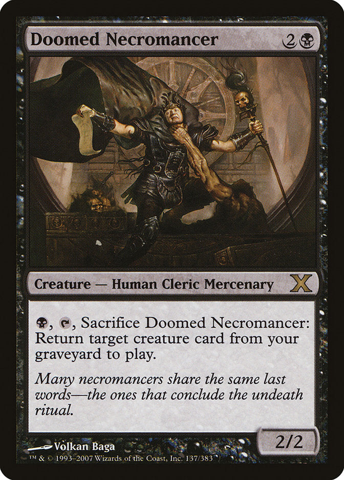 Doomed Necromancer [Tenth Edition] | Good Games Cannington