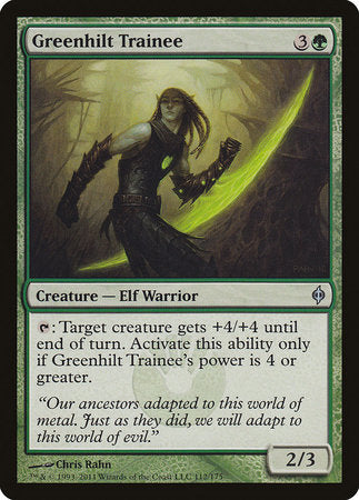 Greenhilt Trainee [New Phyrexia] | Good Games Cannington
