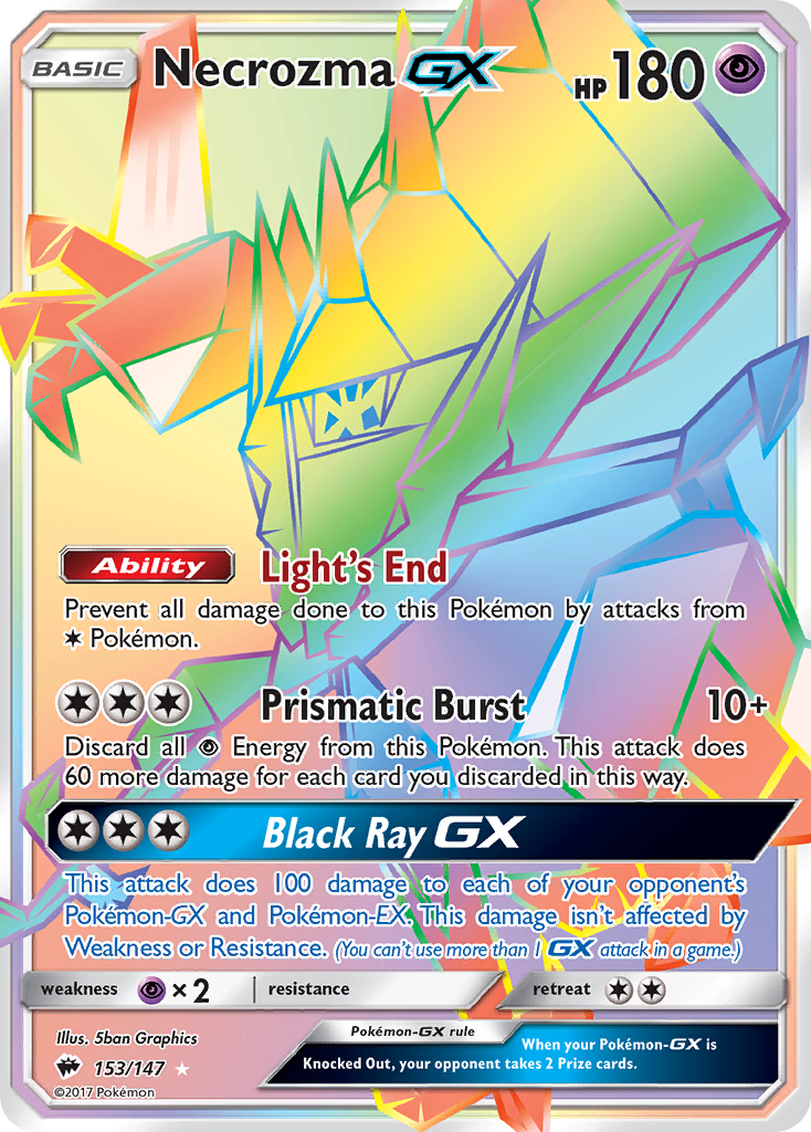 Necrozma GX (153/147) [Sun & Moon: Burning Shadows] | Good Games Cannington
