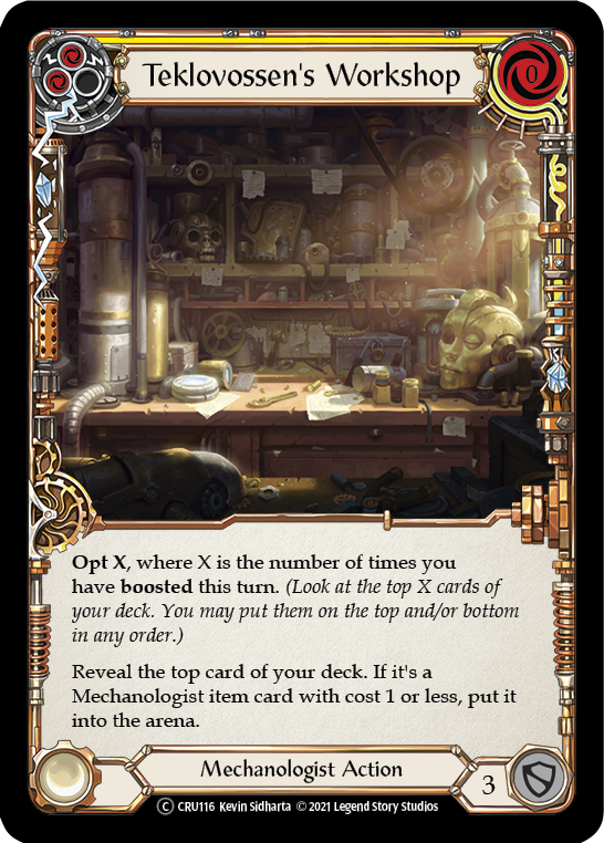 Teklovossen's Workshop (Yellow) [U-CRU116] Unlimited Normal | Good Games Cannington