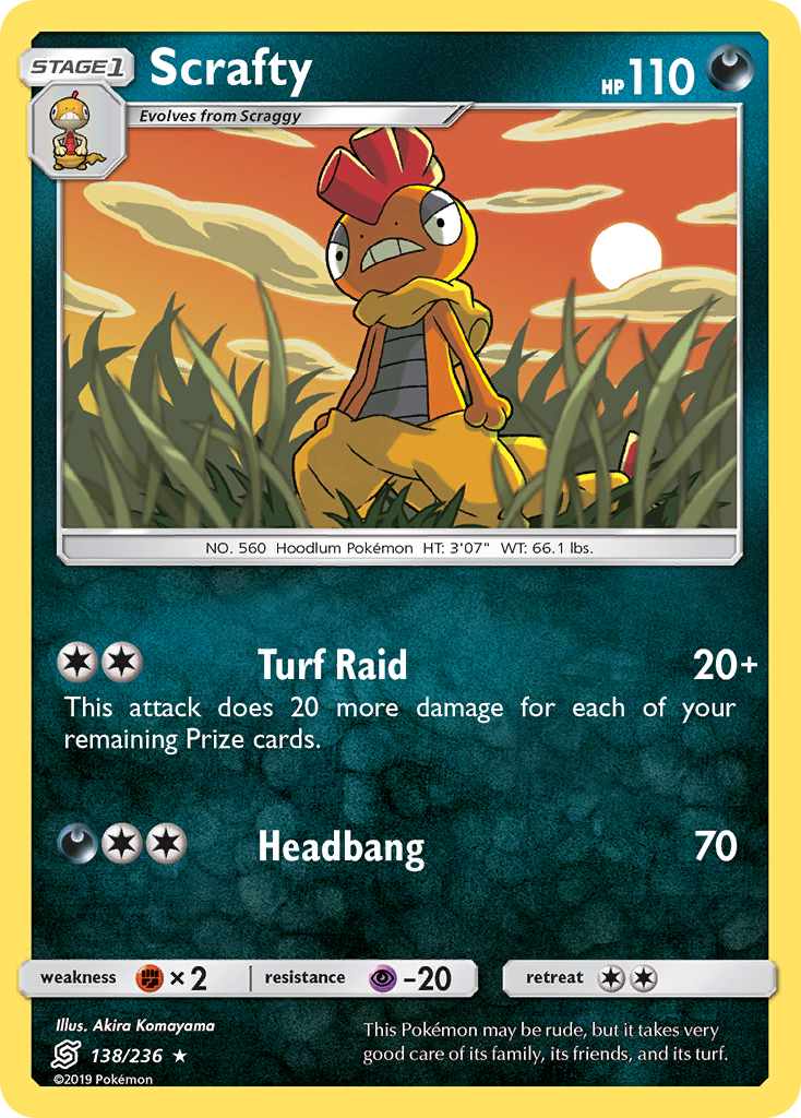Scrafty (138/236) [Sun & Moon: Unified Minds] | Good Games Cannington