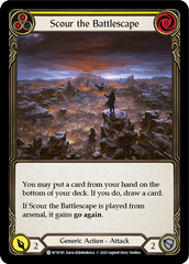 Scour the Battlescape (Yellow) [U-WTR195] (Welcome to Rathe Unlimited)  Unlimited Rainbow Foil | Good Games Cannington