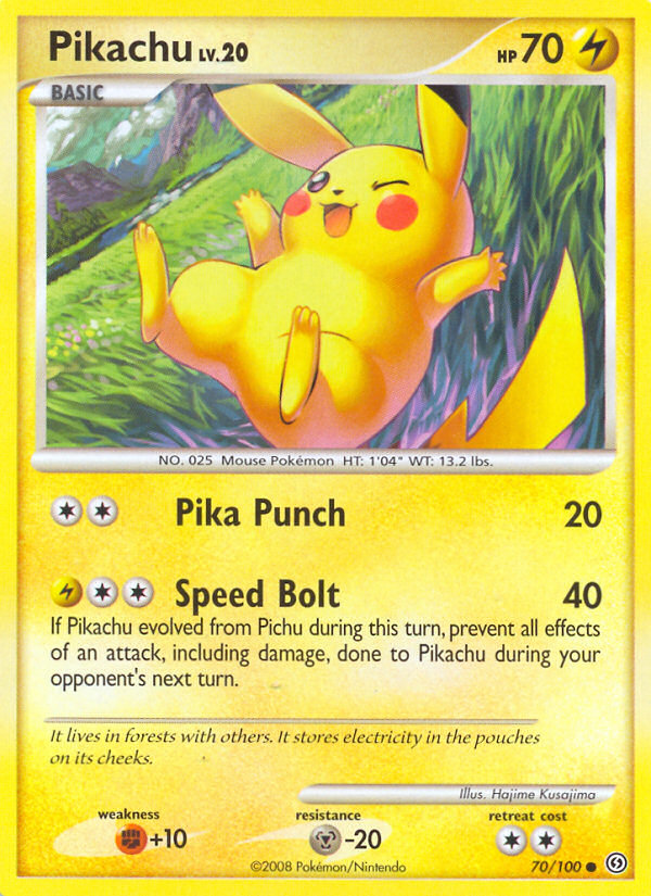 Pikachu (70/100) [Diamond & Pearl: Stormfront] | Good Games Cannington