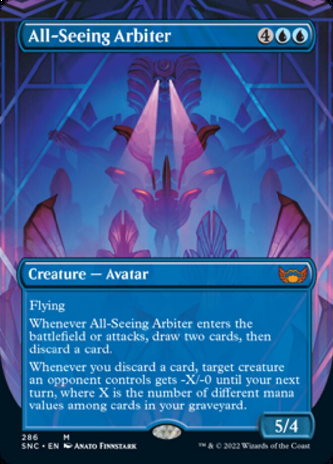 All-Seeing Arbiter (Borderless Alternate Art) [Streets of New Capenna] | Good Games Cannington