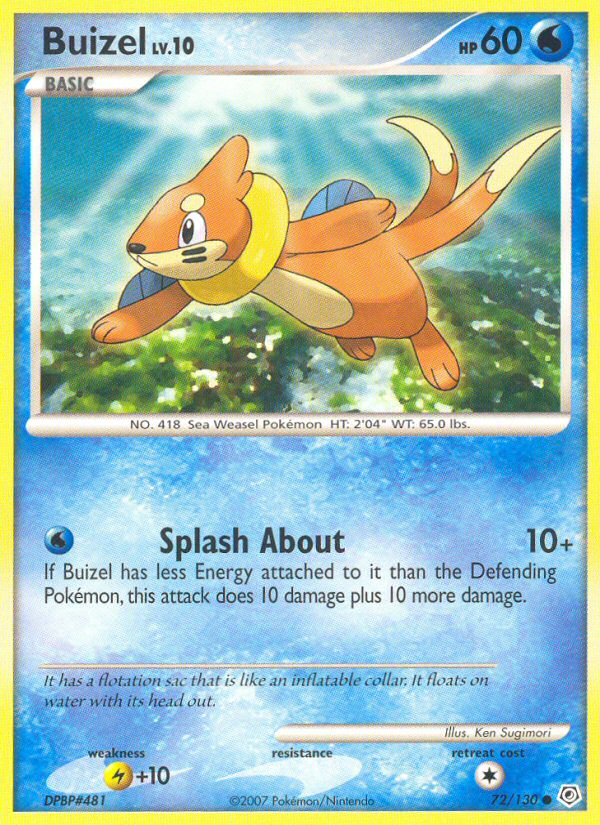 Buizel (72/130) [Diamond & Pearl: Base Set] | Good Games Cannington