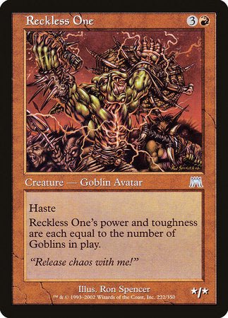 Reckless One [Onslaught] | Good Games Cannington