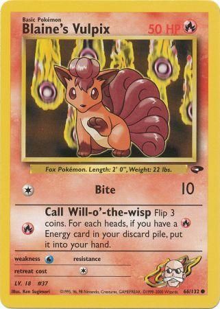 Blaine's Vulpix (66/132) [Gym Challenge Unlimited] | Good Games Cannington