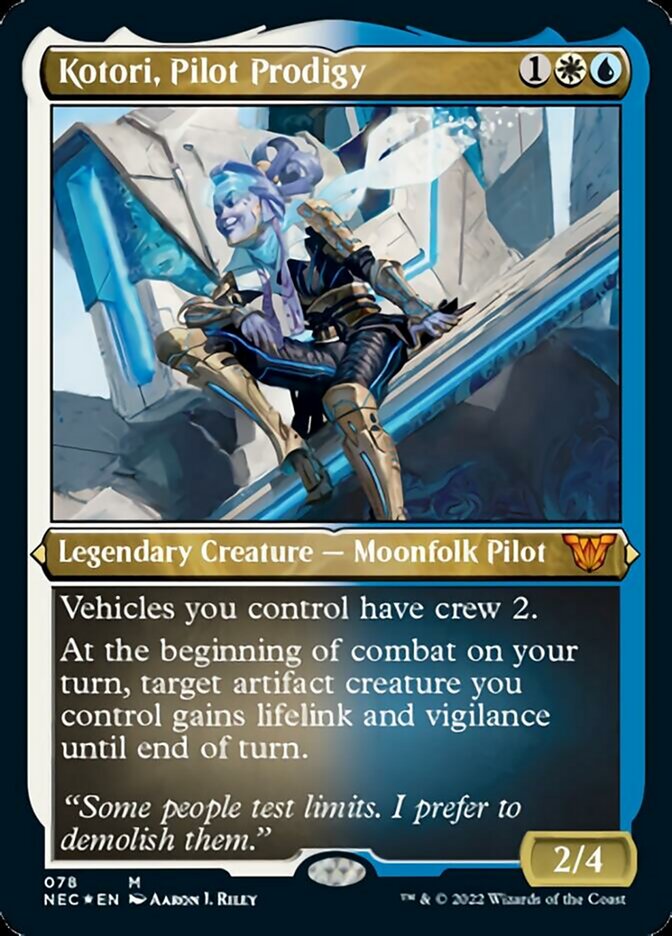 Kotori, Pilot Prodigy (Showcase Display Commander) [Kamigawa: Neon Dynasty Commander] | Good Games Cannington