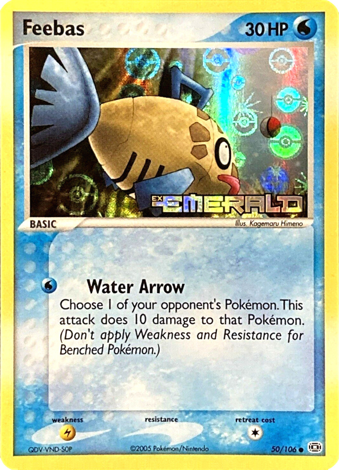 Feebas (50/106) (Stamped) [EX: Emerald] | Good Games Cannington