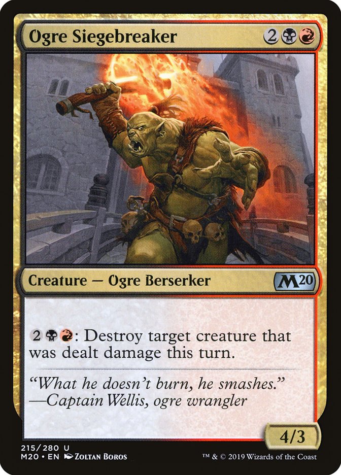 Ogre Siegebreaker [Core Set 2020] | Good Games Cannington