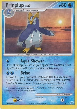 Prinplup (6/12) [Diamond & Pearl: Trainer Kit - Manaphy] | Good Games Cannington