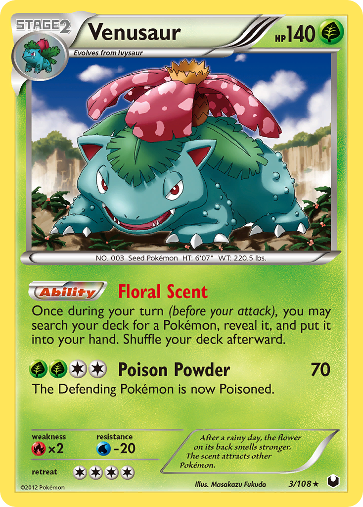 Venusaur (3/108) [Black & White: Dark Explorers] | Good Games Cannington