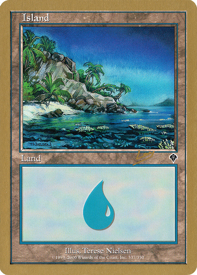 Island (rl337a) (Raphael Levy) [World Championship Decks 2002] | Good Games Cannington