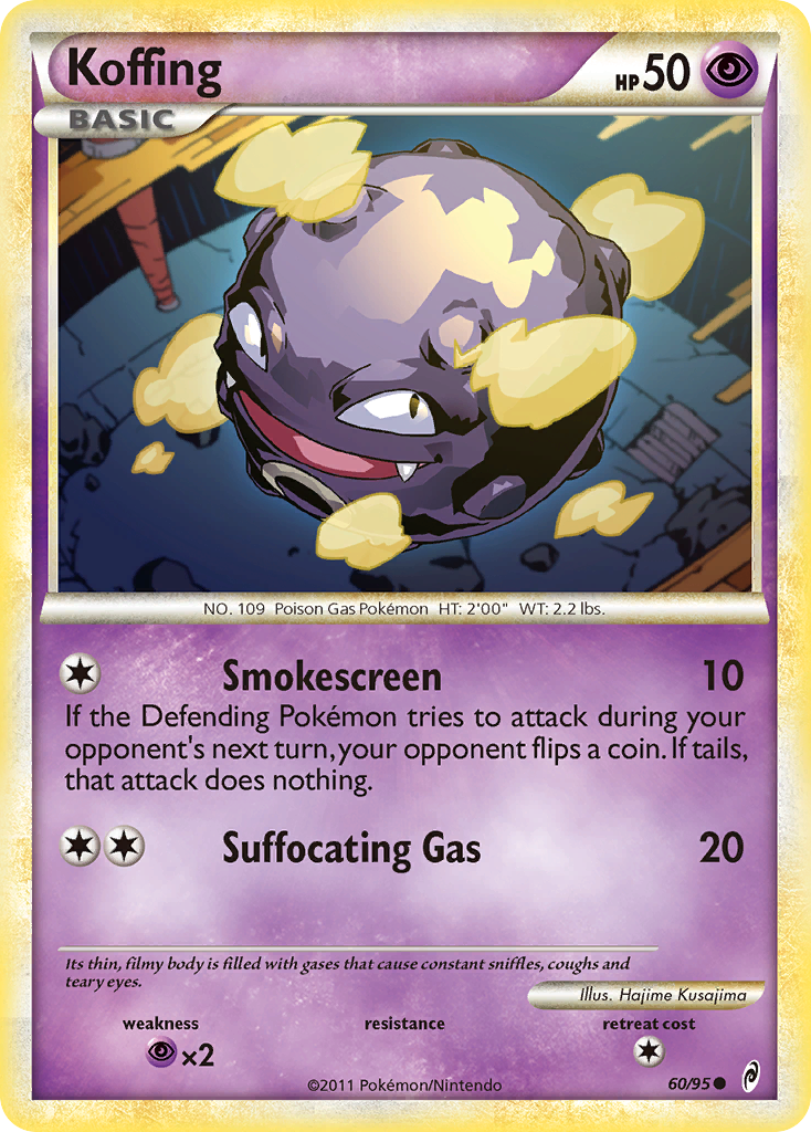 Koffing (60/95) [HeartGold & SoulSilver: Call of Legends] | Good Games Cannington