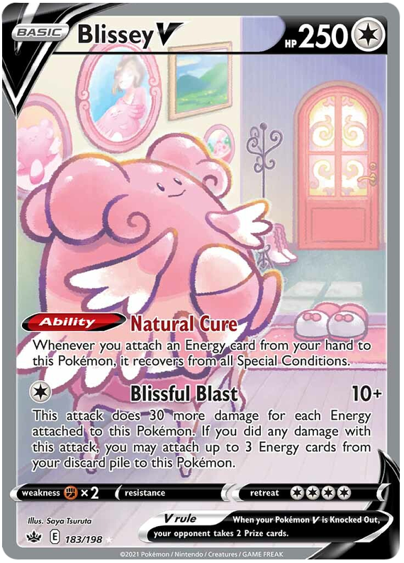 Blissey V (183/198) [Sword & Shield: Chilling Reign] | Good Games Cannington