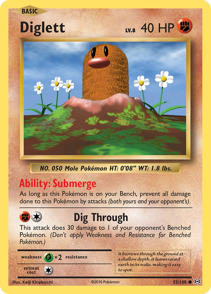 Diglett (55/108) [XY: Evolutions] | Good Games Cannington