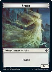 Cat Bird // Spirit Double-Sided Token [Starter Commander Decks] | Good Games Cannington