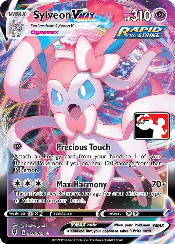 Sylveon VMAX (075/203) [Prize Pack Series One] | Good Games Cannington