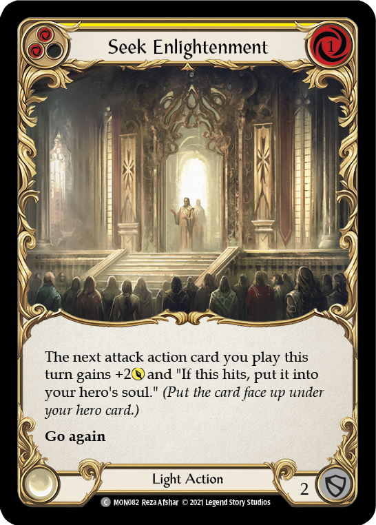 Seek Enlightenment (Yellow) [MON082] 1st Edition Normal | Good Games Cannington