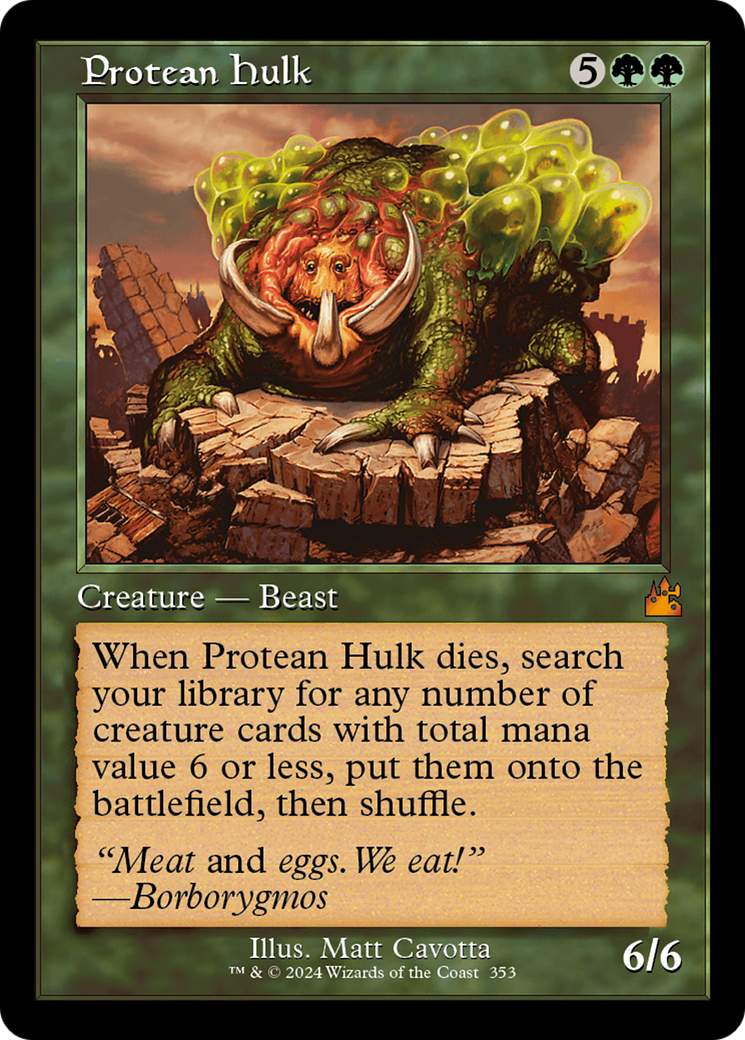 Protean Hulk (Retro Frame) [Ravnica Remastered] | Good Games Cannington