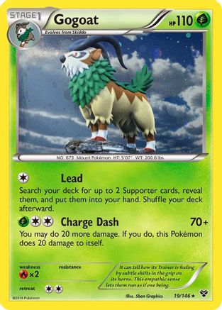 Gogoat (19/146) (Cosmos Holo) [XY: Base Set] | Good Games Cannington