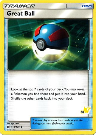 Great Ball (119/149) (Pikachu Stamp #38) [Battle Academy 2020] | Good Games Cannington