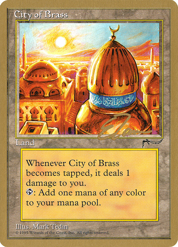 City of Brass (Eric Tam) [Pro Tour Collector Set] | Good Games Cannington