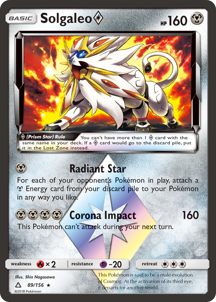 Solgaleo (89/156) (Prism Star) [Sun & Moon: Ultra Prism] | Good Games Cannington