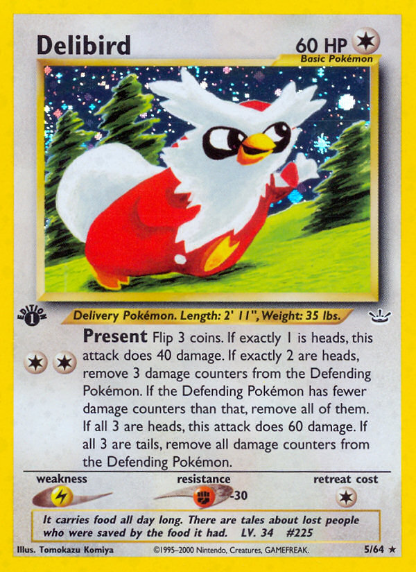 Delibird (5/64) [Neo Revelation 1st Edition] | Good Games Cannington