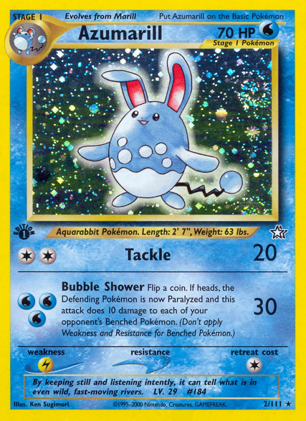 Azumarill (2/111) [Neo Genesis 1st Edition] | Good Games Cannington