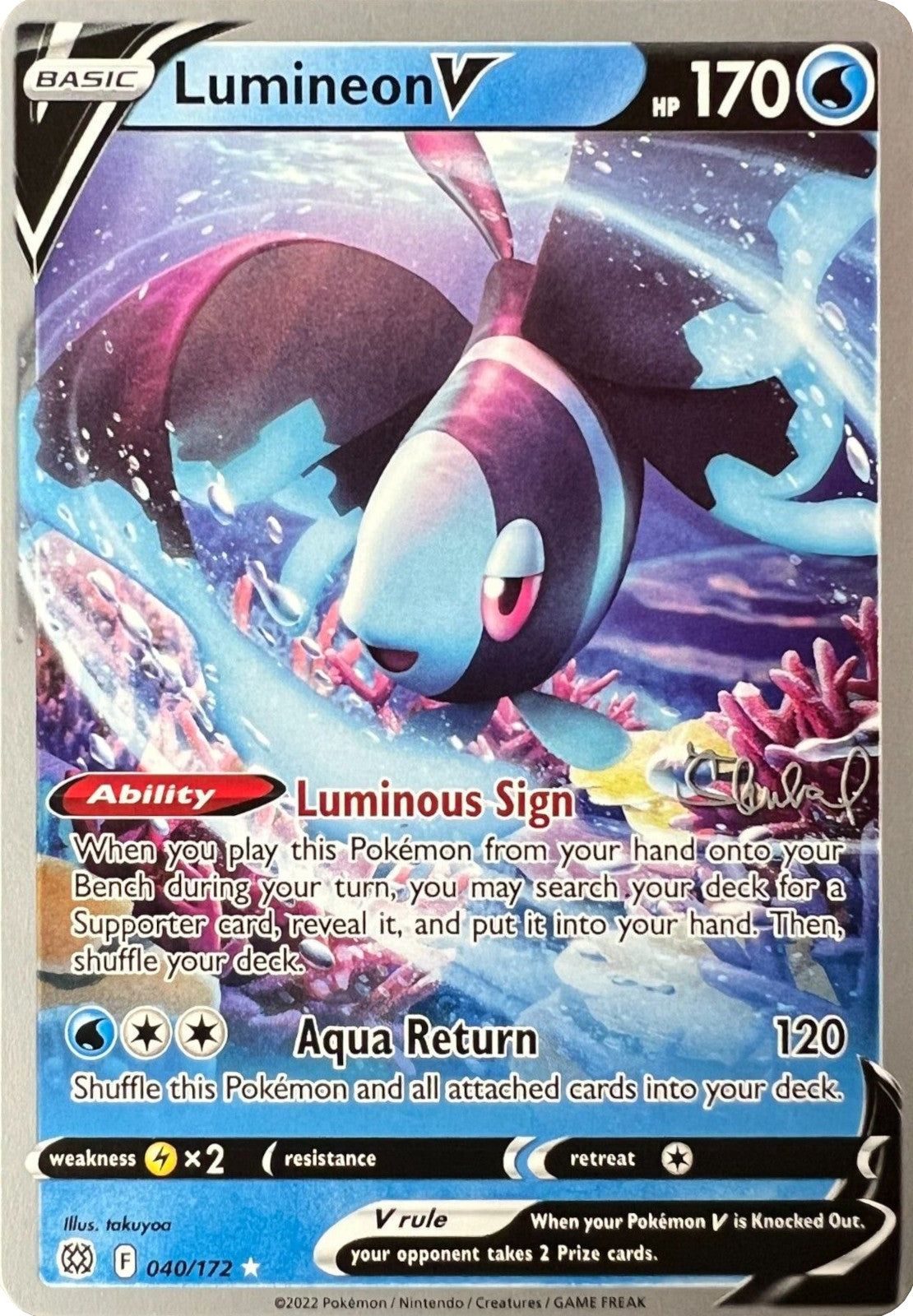 Lumineon V (040/172) (ADP - Ondrej Skubal) [World Championships 2022] | Good Games Cannington