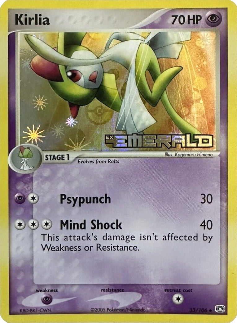 Kirlia (33/106) (Stamped) [EX: Emerald] | Good Games Cannington