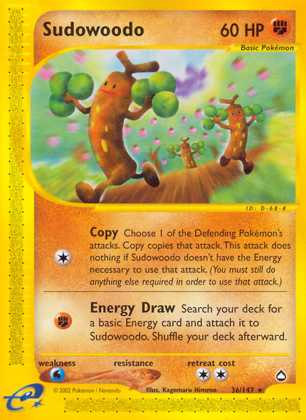 Sudowoodo (36/147) [Aquapolis] | Good Games Cannington