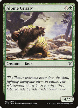 Alpine Grizzly [Khans of Tarkir] | Good Games Cannington