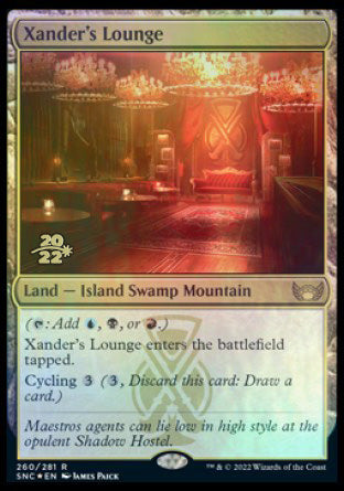Xander's Lounge [Streets of New Capenna Prerelease Promos] | Good Games Cannington