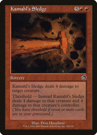 Kamahl's Sledge [Torment] | Good Games Cannington