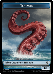 Tentacle // Koma's Coil Double-Sided Token [Murders at Karlov Manor Commander Tokens] | Good Games Cannington