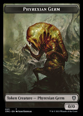 Phyrexian Mite (011) // Phyrexian Germ Double-Sided Token [Phyrexia: All Will Be One Commander Tokens] | Good Games Cannington