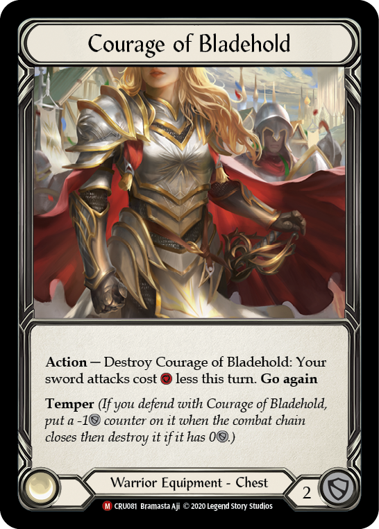 Courage of Bladehold [CRU081] 1st Edition Cold Foil | Good Games Cannington