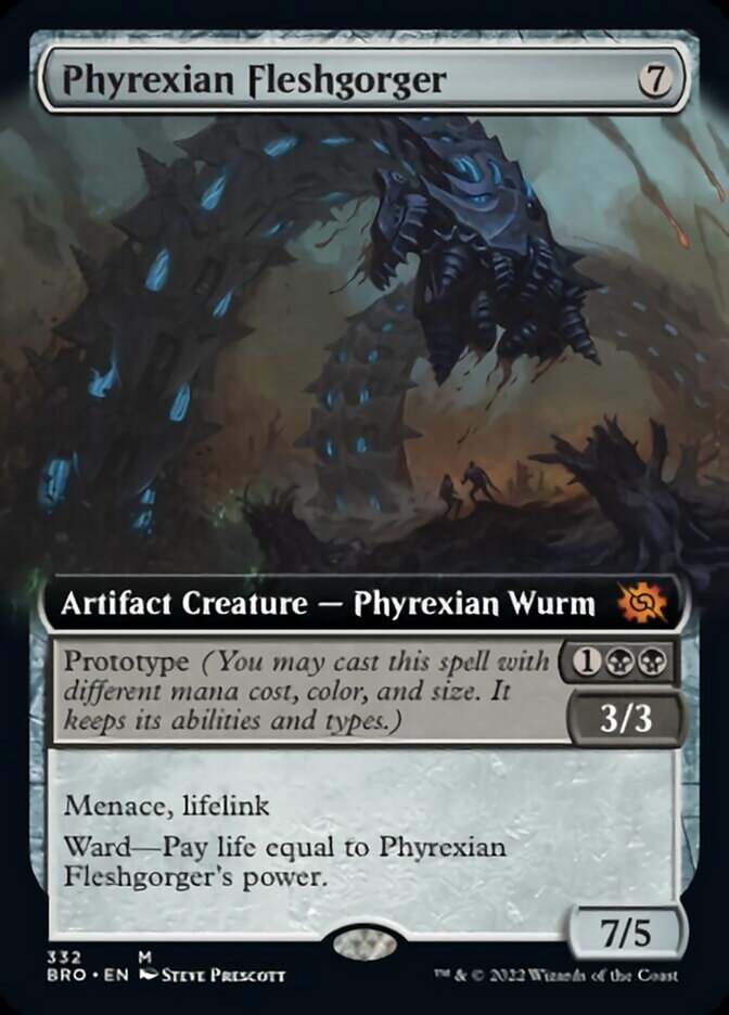 Phyrexian Fleshgorger (Extended Art) [The Brothers' War] | Good Games Cannington