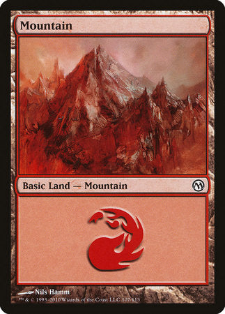 Mountain (107) [Duels of the Planeswalkers] | Good Games Cannington