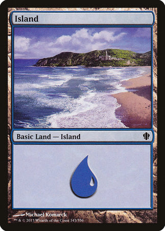 Island (343) [Commander 2013] | Good Games Cannington