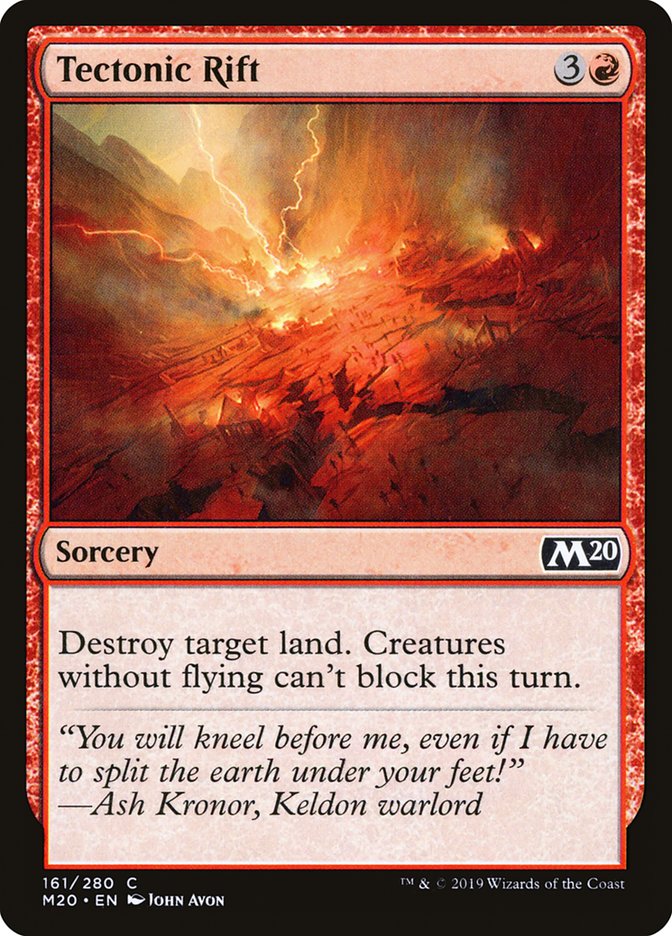 Tectonic Rift [Core Set 2020] | Good Games Cannington