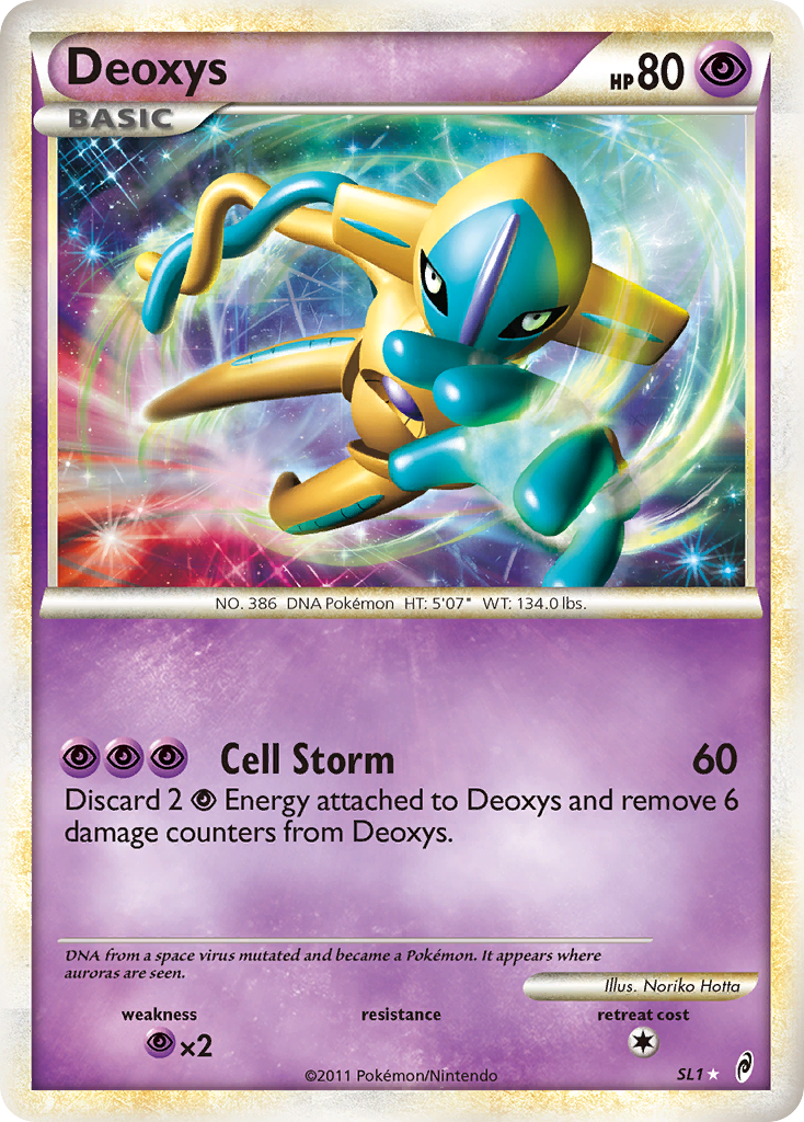 Deoxys (SL1) [HeartGold & SoulSilver: Call of Legends] | Good Games Cannington