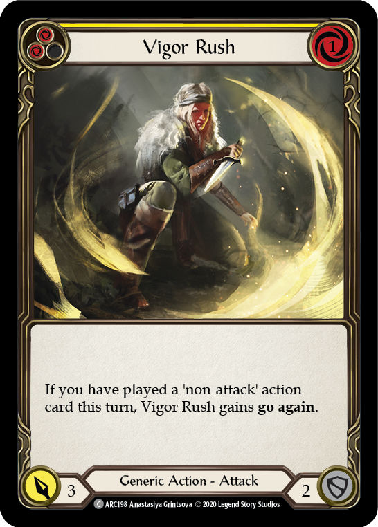 Vigor Rush (Yellow) [U-ARC198] Unlimited Normal | Good Games Cannington